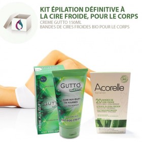 SET 1 for Permanent Body Hair Removal with Cold Wax Strips