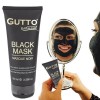 Masque Noir peel-off, anti Point Noir, au charbon actif et à l'arbutine 100ml - Gutto Natural