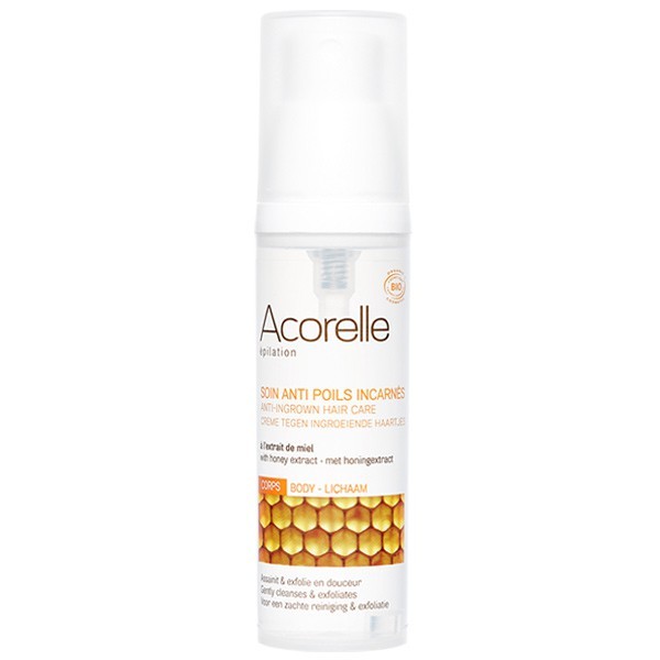 Organic anti-ingrown hair spray with honey extract, body use – Acorelle