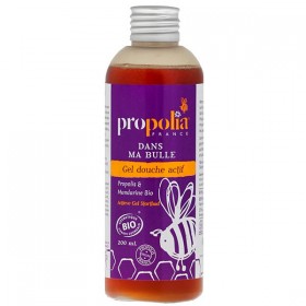 Gel douche actif bio "Dans ma bulle" - Propolis, Mandarine - Propolia