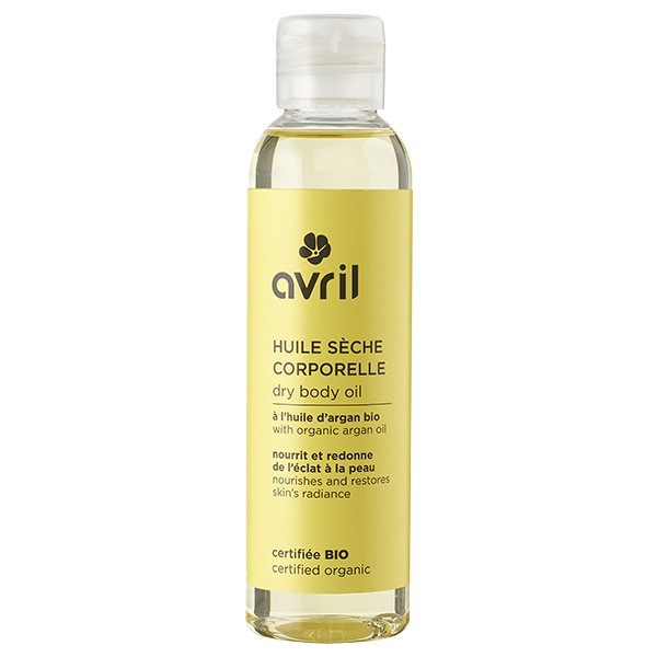 Organic nourishing body dry oil with argan oil by Avril 