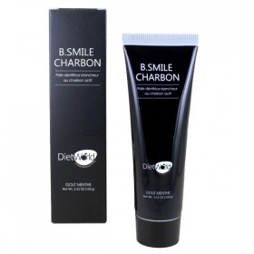 Dentifrice Blancheur au charbon actif de bambou et menthe - DietWorld