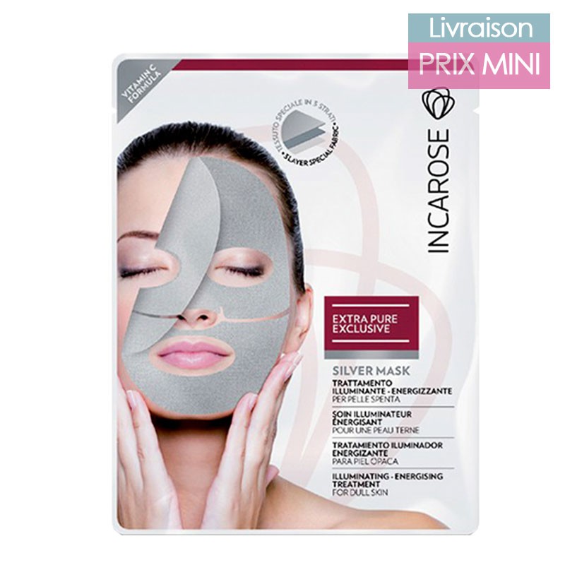 Masque En Argent Silver Mask Soin Visage Illuminateur Incarose