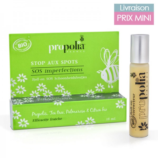 Roll-on SOS imperfections "Stop aux spots" bio - Propolis, tea tree - Propolia