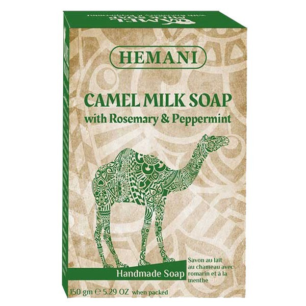 Savon au Lait de Chamelle, Romarin et Menthe Poivrée - Hemani