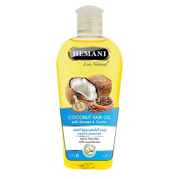 Huile Coco & Sésame pour cheveux - Hemani
