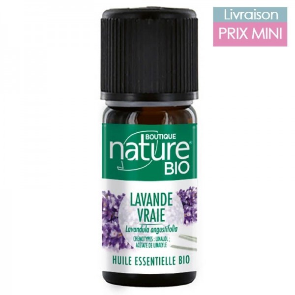 Huile Essentielle Bio de Lavande Vraie - Boutique Nature