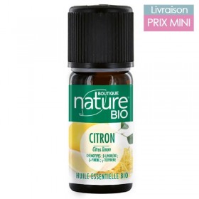 Huile essentielle bio Citron- Boutique Nature