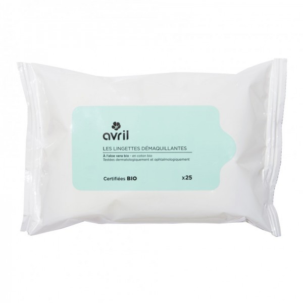 Organic Cleansing Wet Wipes with Aloe Vera - Avril