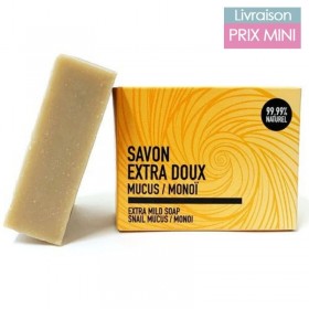 Savon Bave Escargot et Monoï de Tahiti, Exfoliant doux - Curae