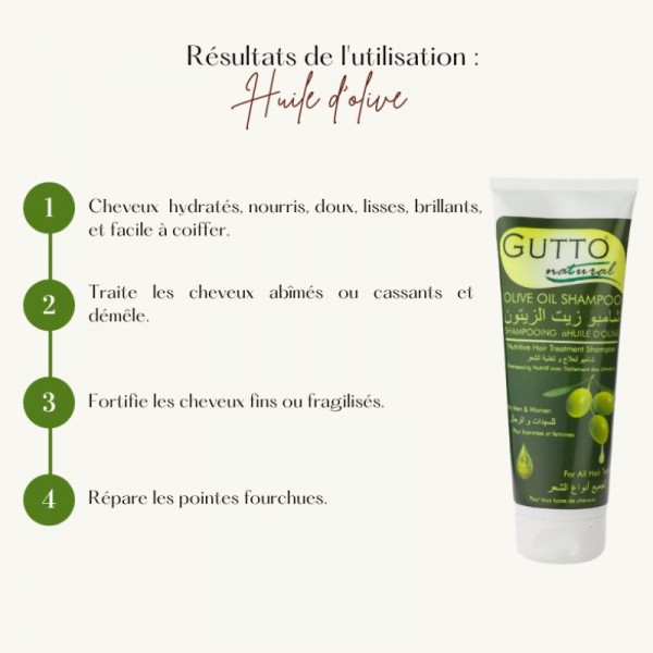 Shampoing à l'huile d'Olive - GuTTo