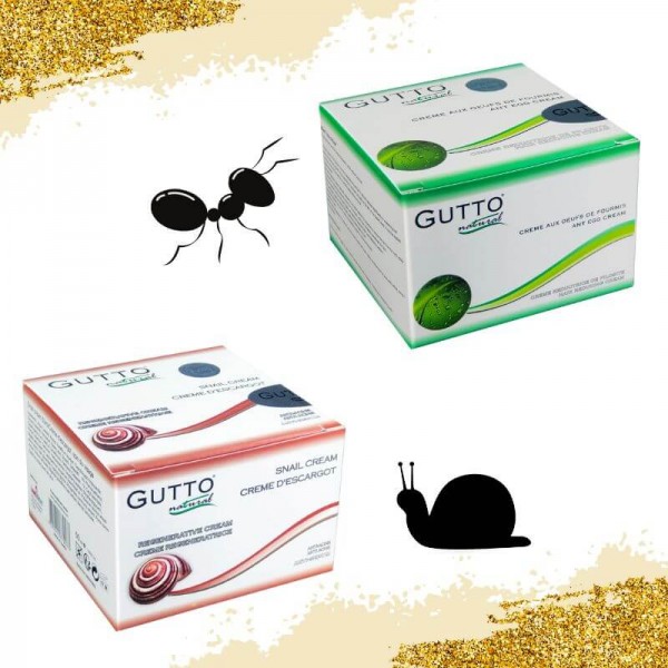 FULL PERMANENT HAIR REMOVAL PACK : Cream 150ml & Cream 50ml & Oil 50ml GUTTO ant egg