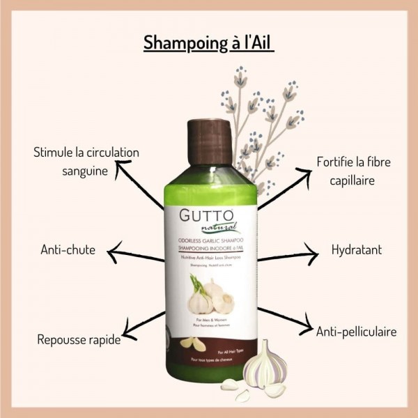 Odorless garlic shampoo - GuTTo