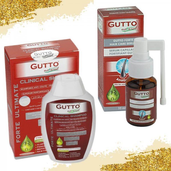 Coffret shampoing & sérum capillaire fortifiant et anti-chute aux actifs naturels et bios - Gutto Natural
