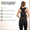 Corset correcteur de posture magnétique