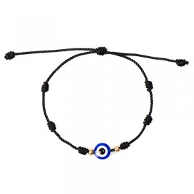 Black eye bracelet - Turkish Nazar bead.