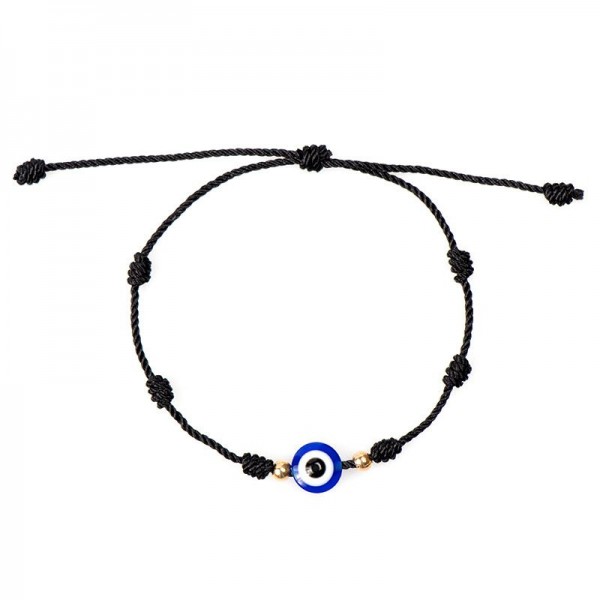 Black eye bracelet - Turkish Nazar bead.