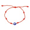 Red bracelet with an eye - Turkish Nazar bead.