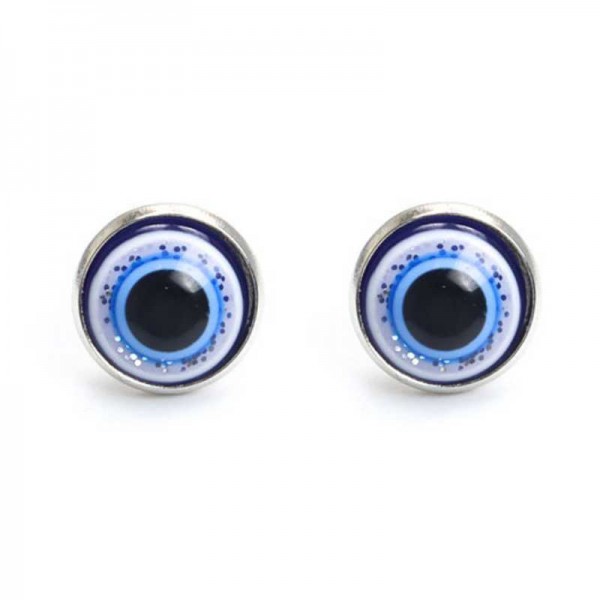 Earring with an eye - Turkish Nazar bead.