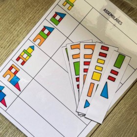 Fiche Montessori Assemblage Logique