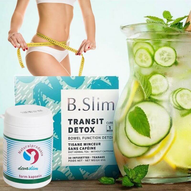 Weight Loss Set: Capsules and B Slim Tea - 30-Day Treatment
