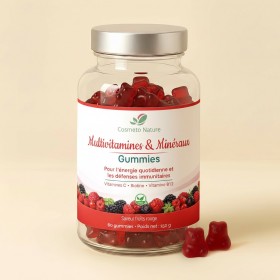 Gummies Multivitamines & Minéraux saveur fruits rouge- 60 gummies