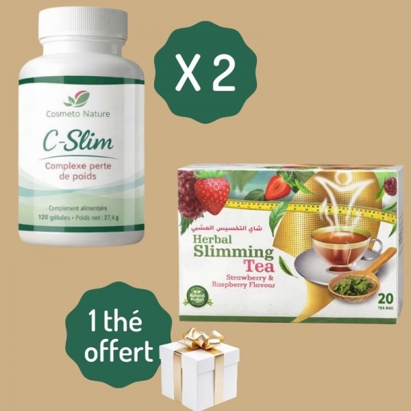 DEVASLIM slimmer box with capsules and tea offered