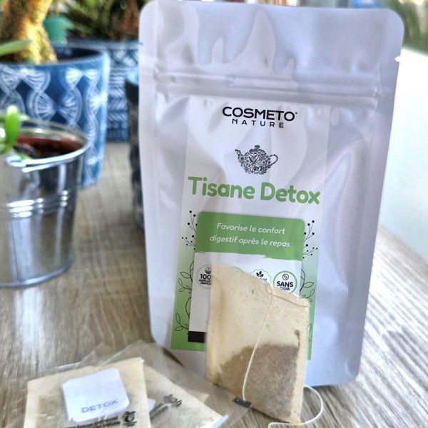 Tisane détox & minceur COSMETO NATURE – Digestion et légèreté