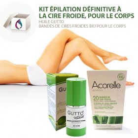 Kit épilation définitive à la cire froide, pour le corps