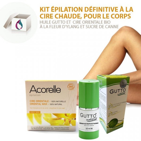 Kit épilation définitive, à la cire chaude, pour le corps